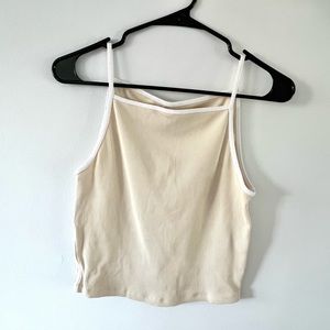 Abercrombie Rib Tank Seamless Boatneck